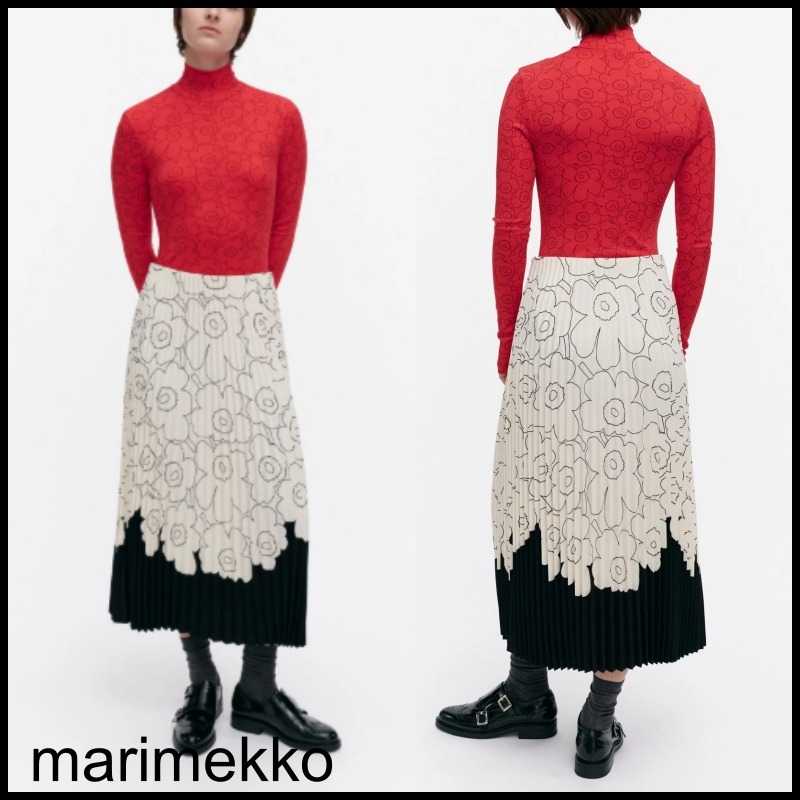 ☆ marimekko ☆ Piiru Piirto Unikko Placement 919 スカート