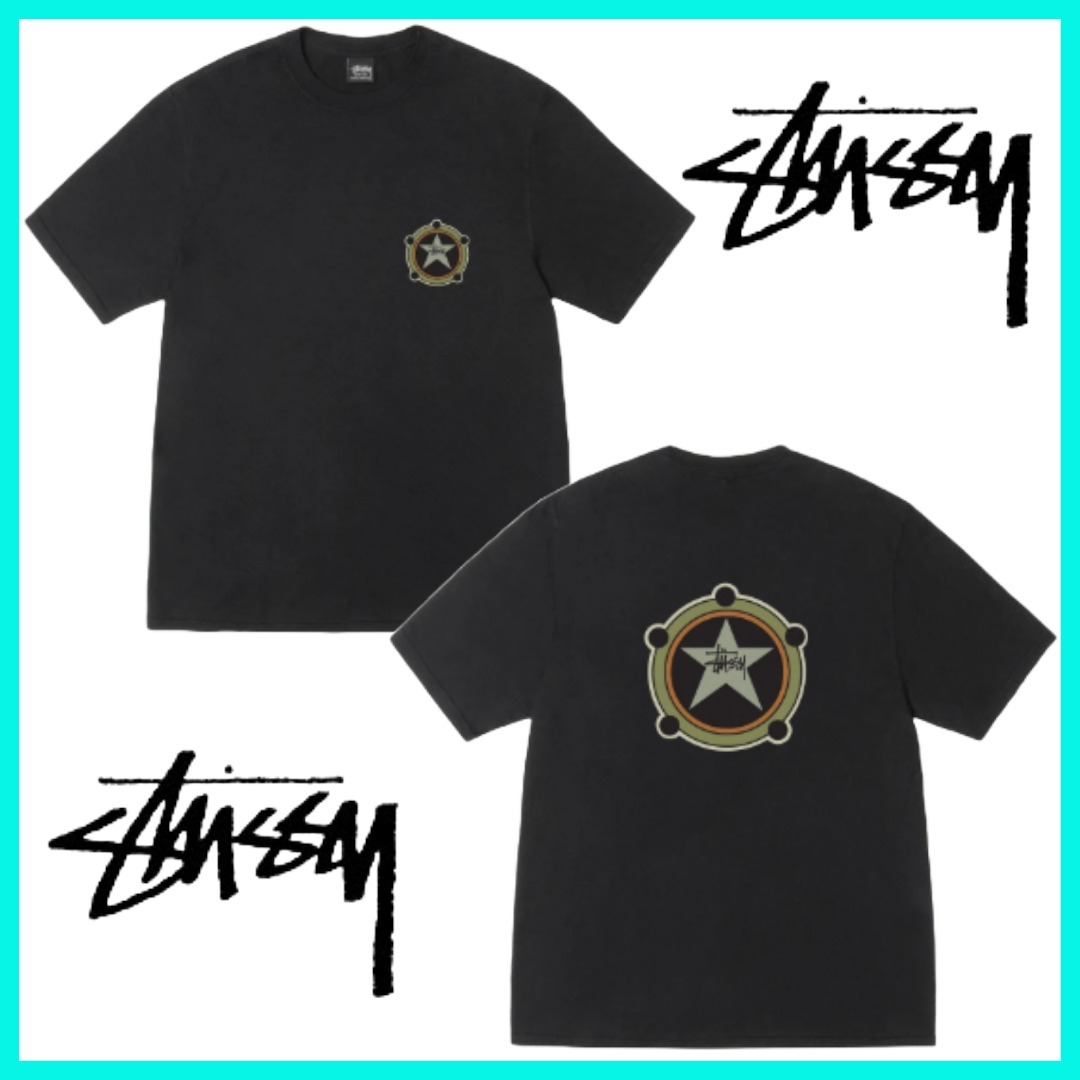早期完売 Stussy★RANGER TEE PIGMENT DYED(BLACK/追跡O)