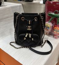 VINTAGE シャネル アフィニティ バケットバッグ ブラック