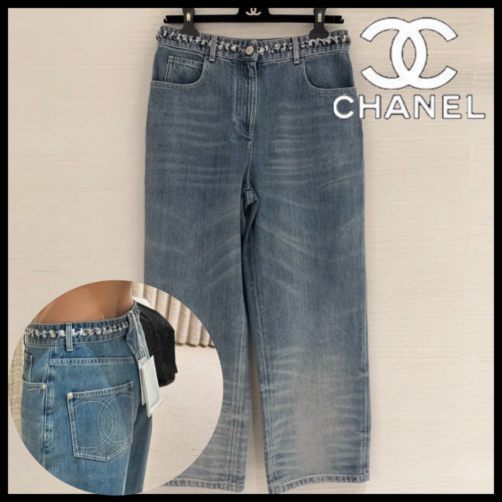 【ウエスト可愛い♡】CHANEL デニムパンツ