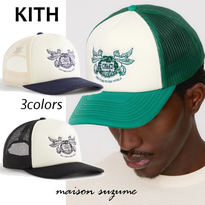 【KITH】New York to the World☆Nolanトラッカーキャップ