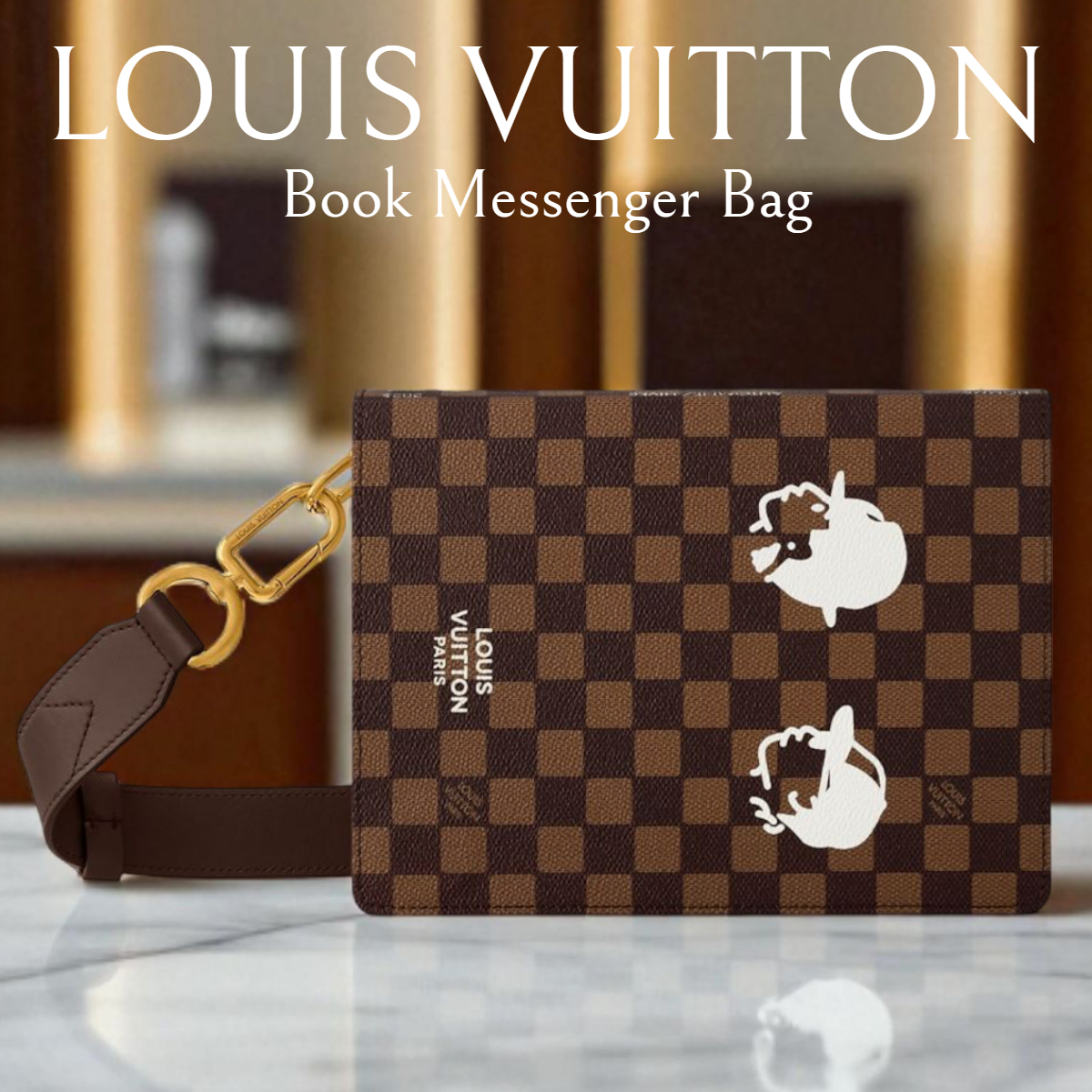 メンズ*LV*ブックメッセンジャーバッグ ダミエ NIGO N40811
