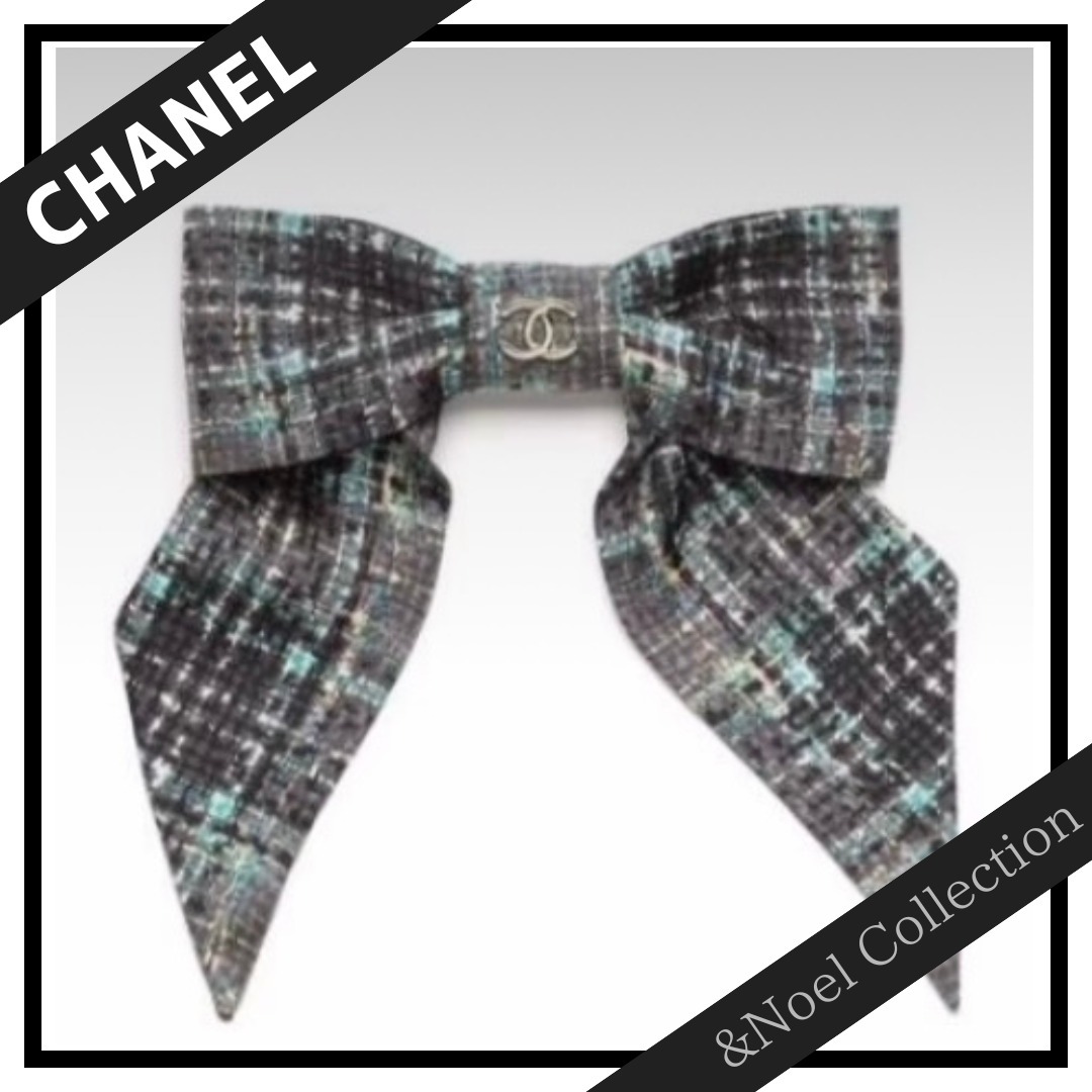 【大人可愛い♡ツイード柄】CHANEL *リボンバレッタ