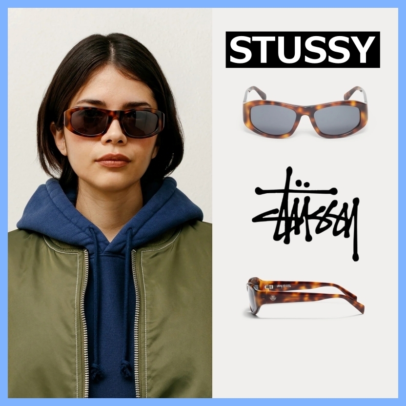 ★ stussy ★ LANDON SUNGLASSES Tortoise / Black Lens
