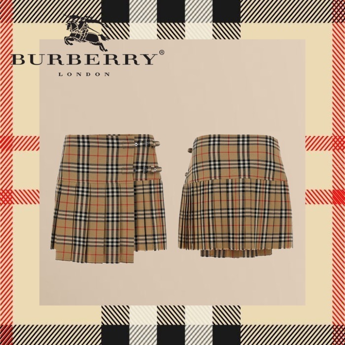 【BURBERRY】バーバリー 2025ss スカート ベージュ