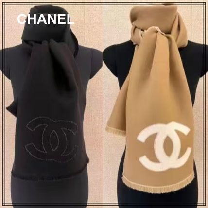 ベージュ系 CHANEL(シャネル) マフラー・ストール(レディース