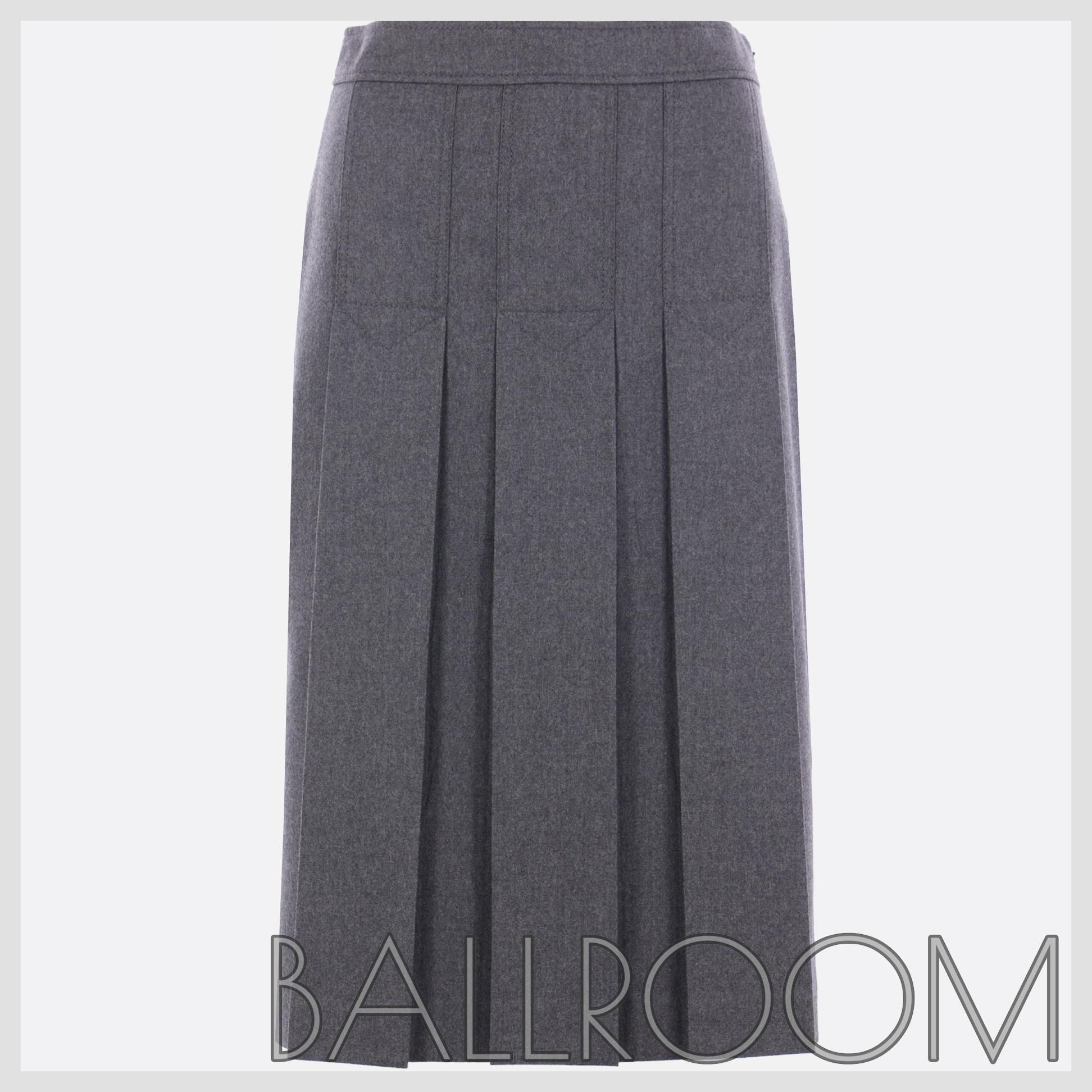 スカート PRADA PLEATED SKIRT IN FLANNEL