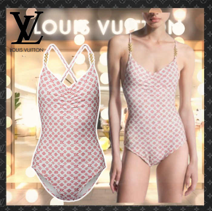 【夏らしいシックで大胆な印象】LV☆3D モノグラム スイムスーツ