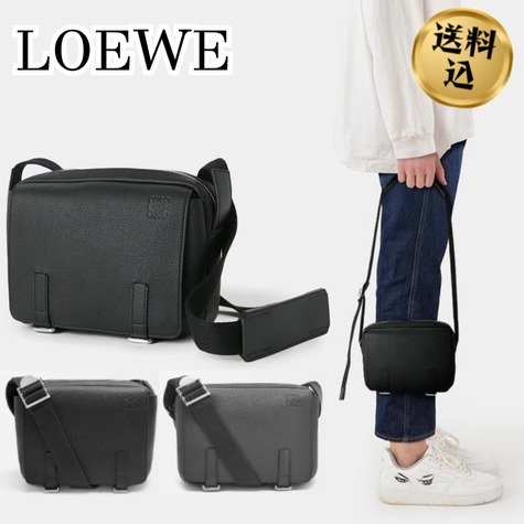 【送料込】LOEWE ミリタリー メッセンジャーバッグ XS
