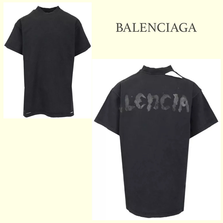 セール関税込★BALENCIAGA★ダメージ オーバーサイズ Tシャツ