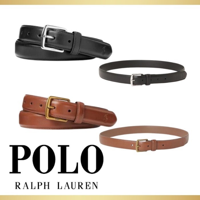 【POLO RALPH LAUREN】フルグレイン レザー ドレス ベルト