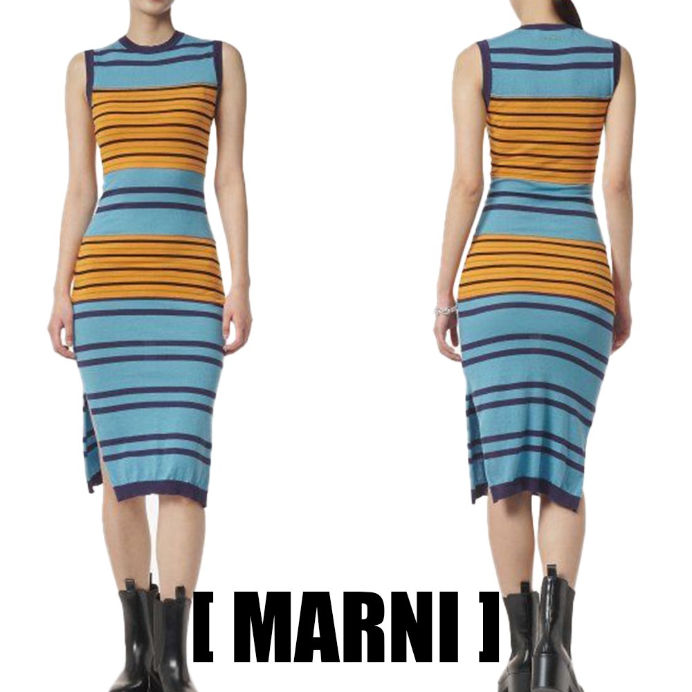 [MARNI] Striped Midi One Piece ストライプ ミディ ワンピース
