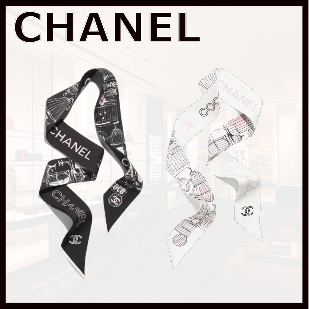 【華やかでお洒落♪】CHANEL ヘアバンド シルクツイル