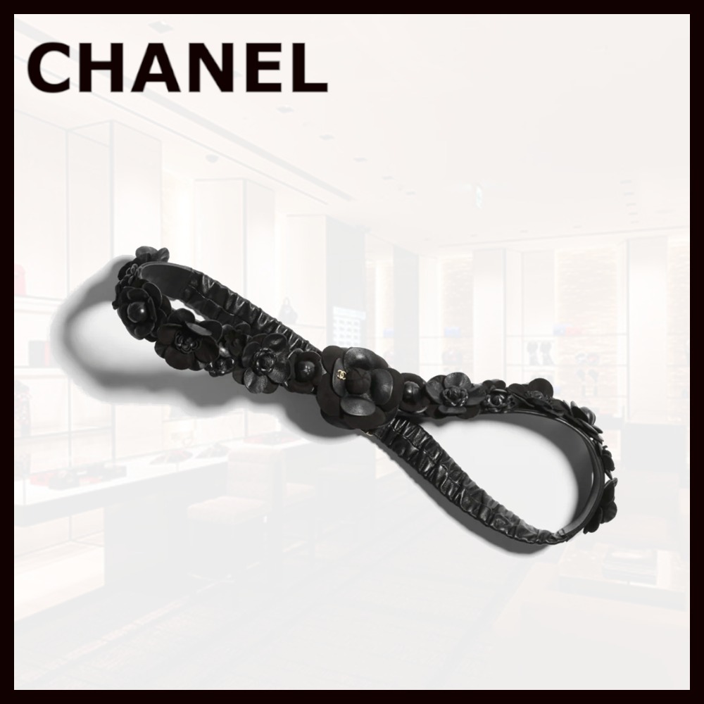 【お洒落♪】 CHANEL カメリアサッシュベルト メティエダール