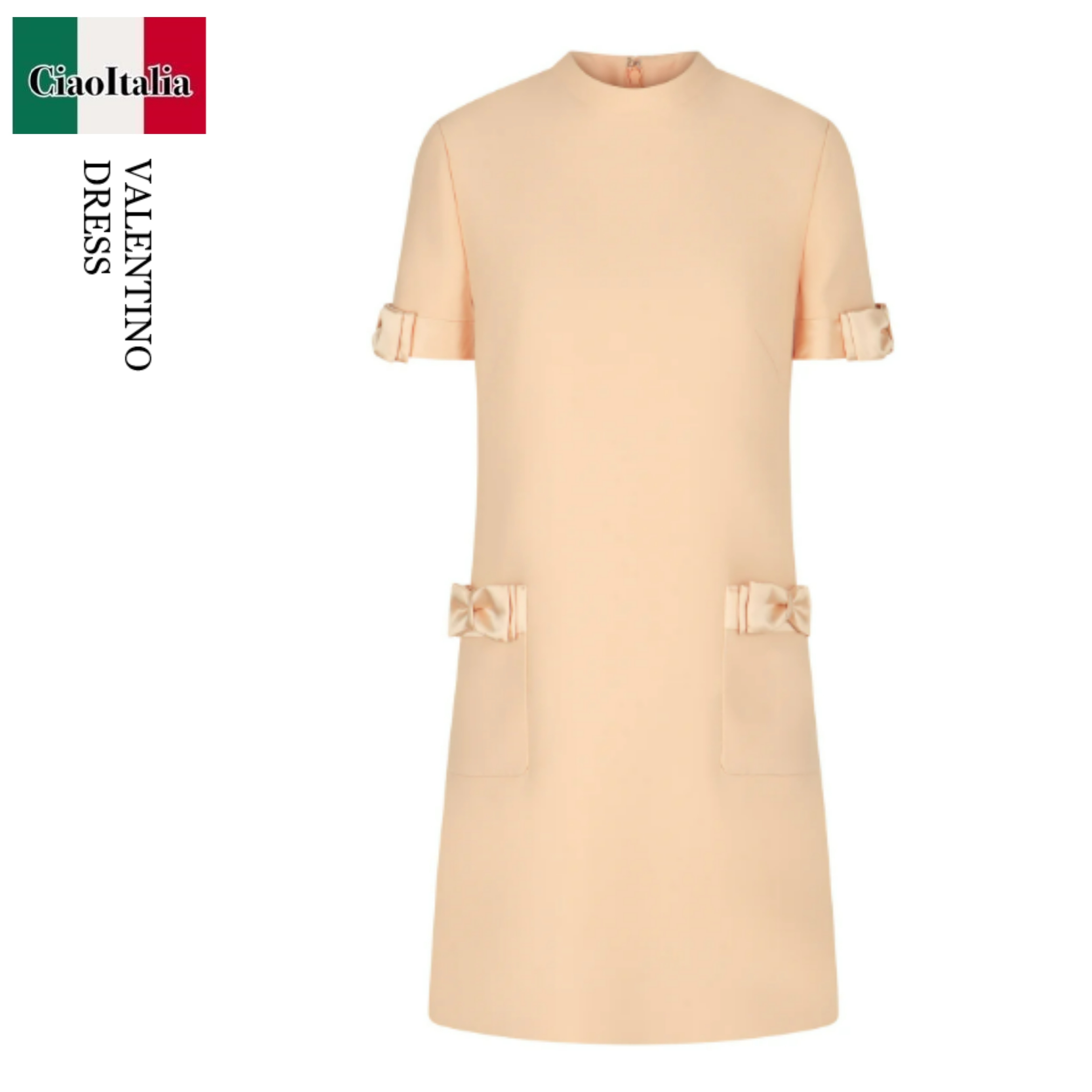 ワンピース Valentino Abito Corto In Lana Seta