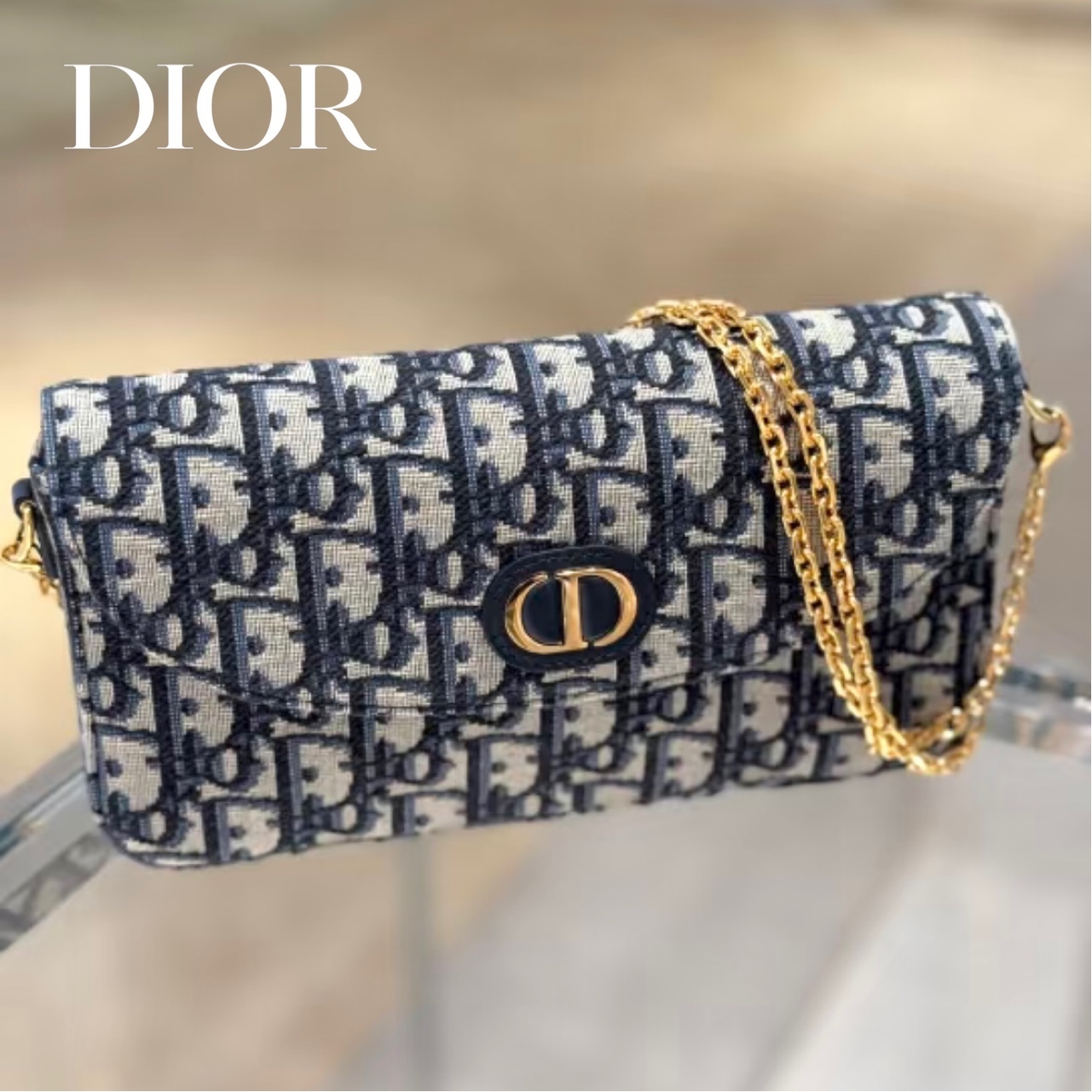 人気☆【DIOR】Dior 30 Montaigne チェーンポーチ