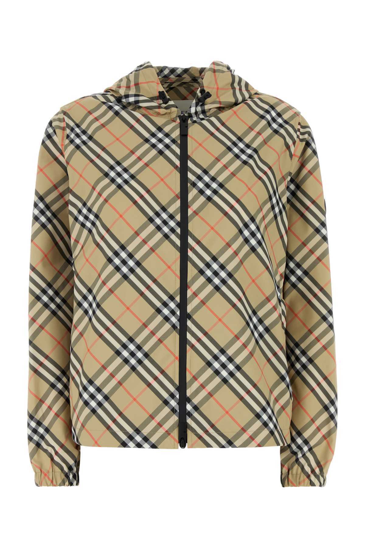 【関税&送料込】Burberry Printed Polyester Windbreaker