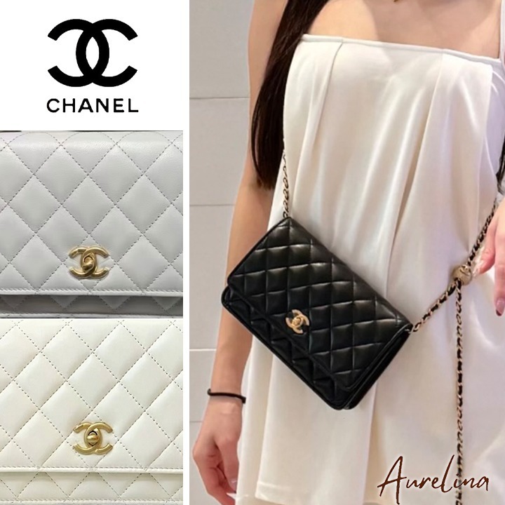 高級感★お出掛けのお洒落アイテム【CHANEL】チェーンウォレット