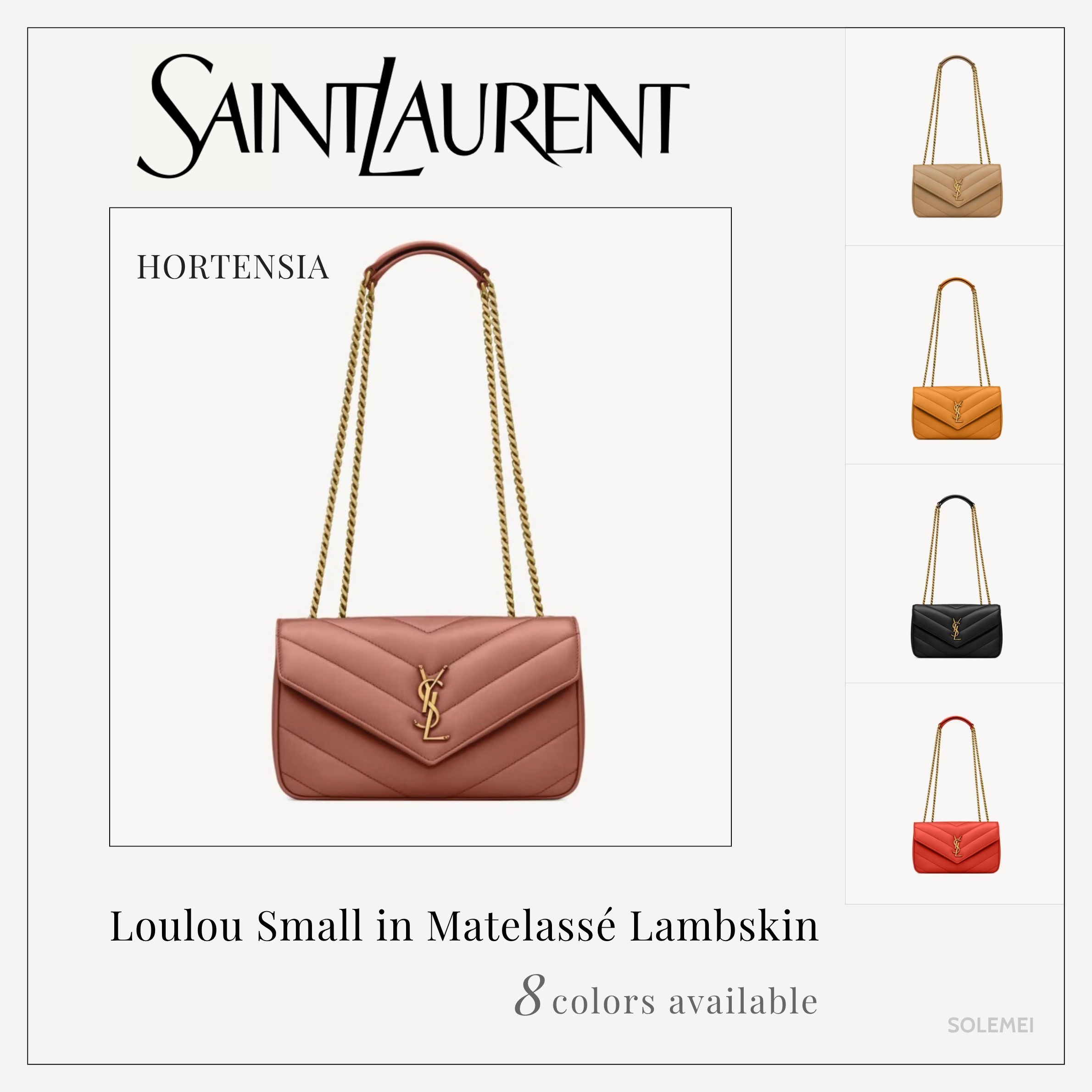 【関税・送料込】Saint Laurent LOULOU SMALL オルテンシア