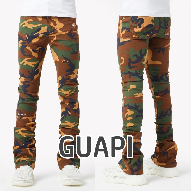 送関込/GUAPI/カモフラージュベーシックスタックデニム