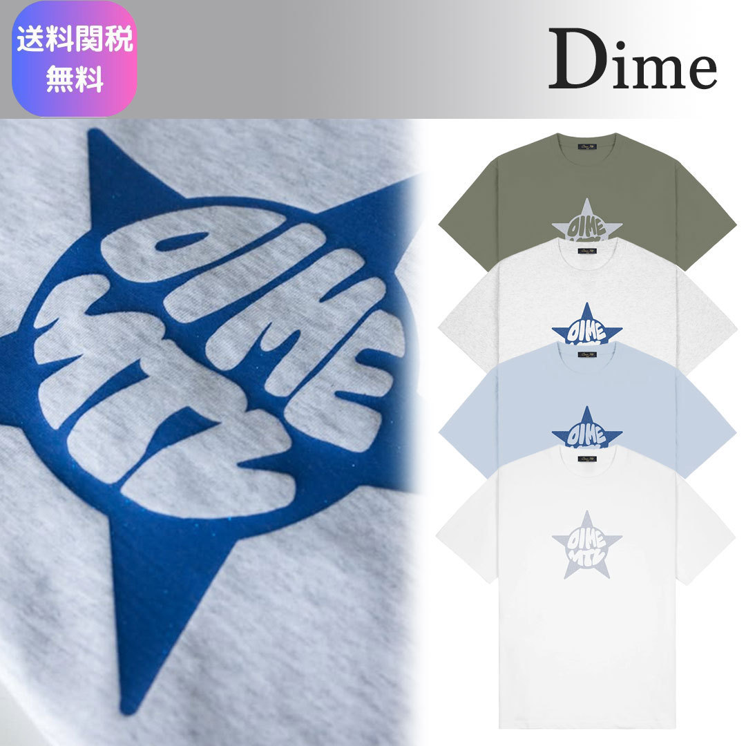 個性が光る◆Dime◆スター ロゴ プリント コットン Tシャツ