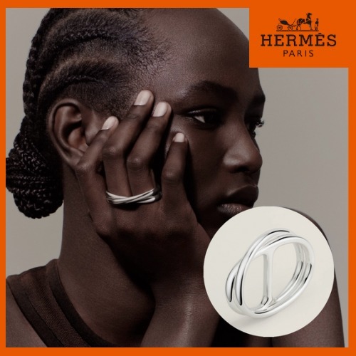 【オシャレ】 HERMES Chaine d'Ancre Punk ダブルリング