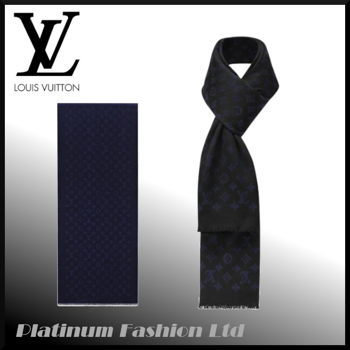 限定品【LOUIS VUITTON】ストール モノグラム ナイトフォール