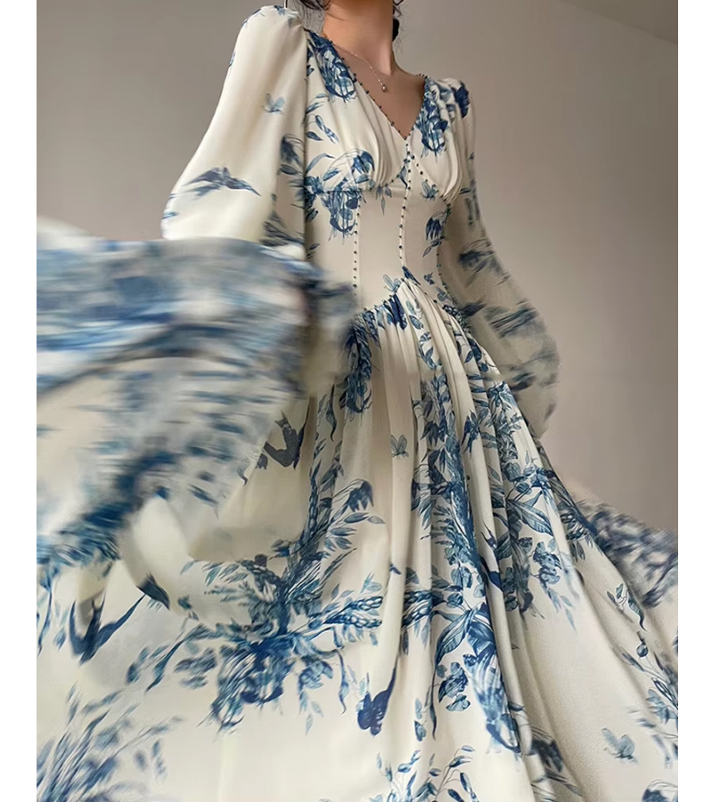 再入荷 結婚式ワンピース ドレス プリント