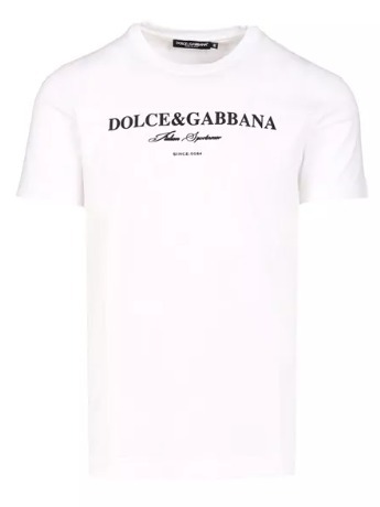 ★関税込み★ Dolce&Gabanna Flock Logo Print T-shirt