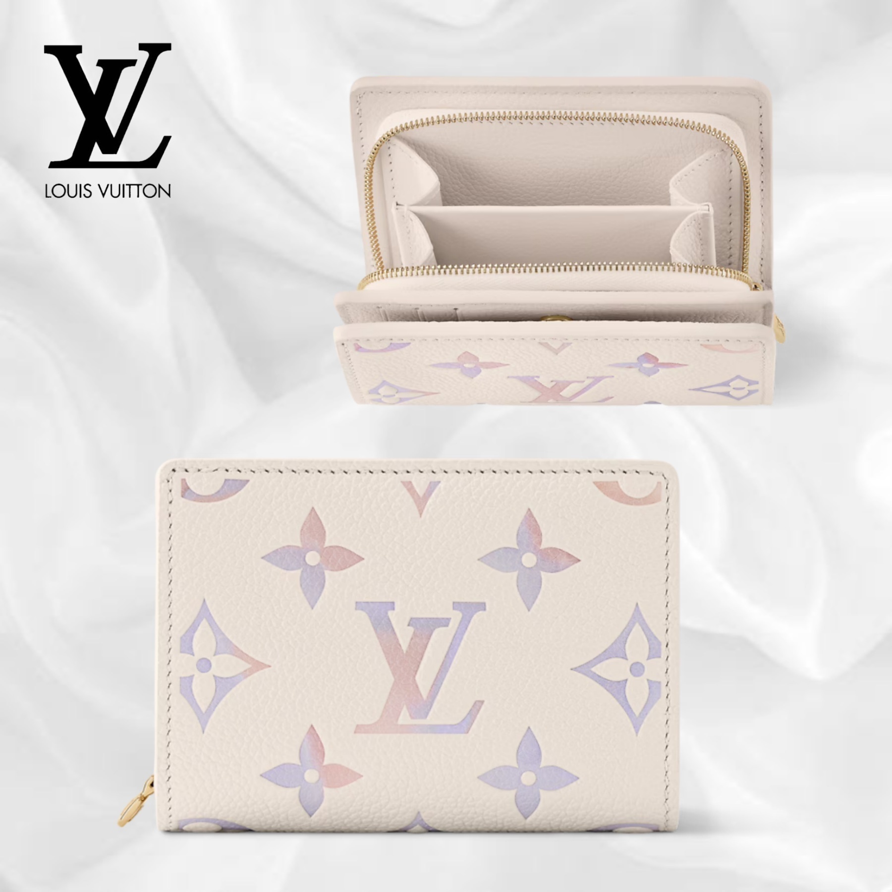【ルイヴィトン】ポルトフォイユ クレア 折りたたみ財布