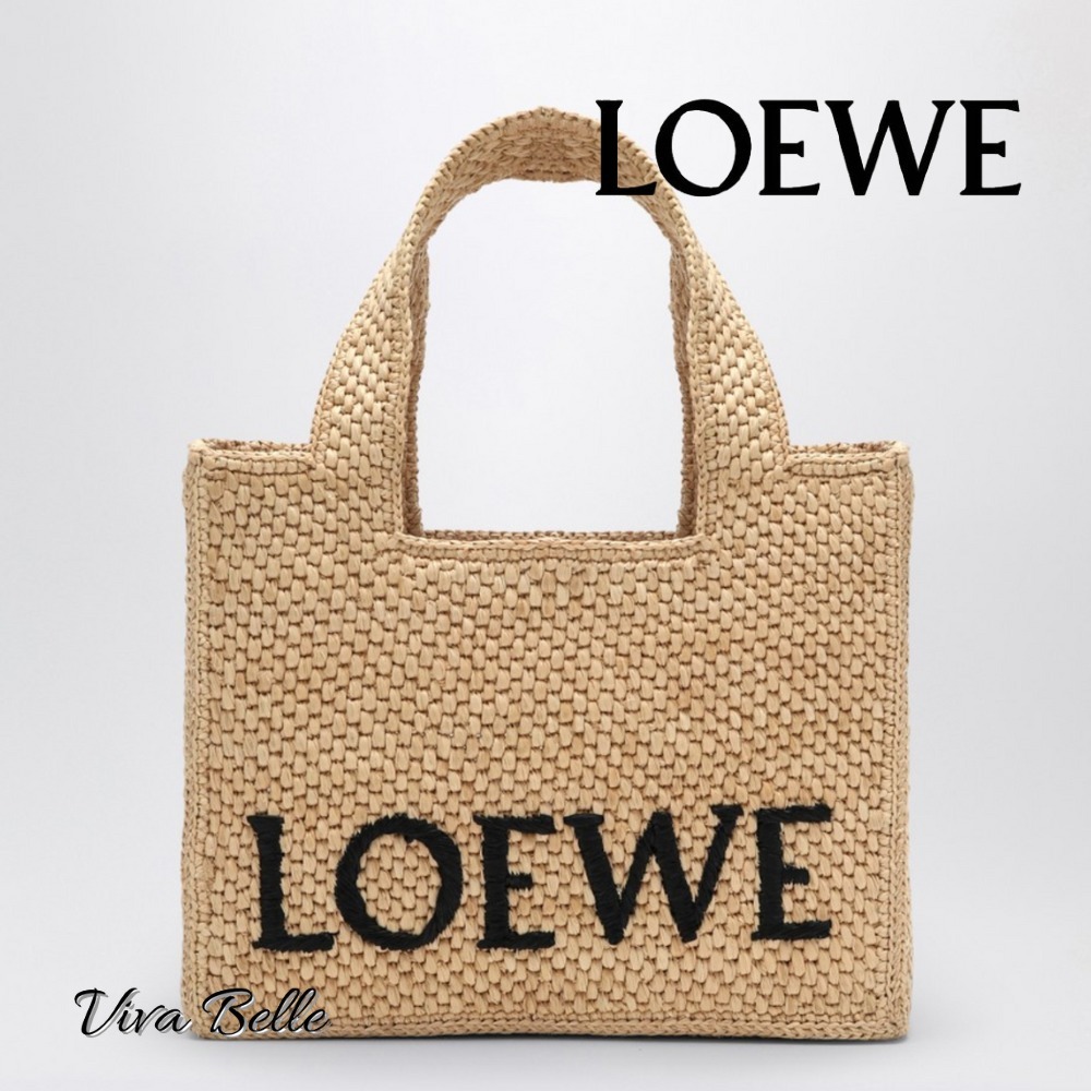 【ナチュラルな風合い】LOEWE《フォント トート スモール》