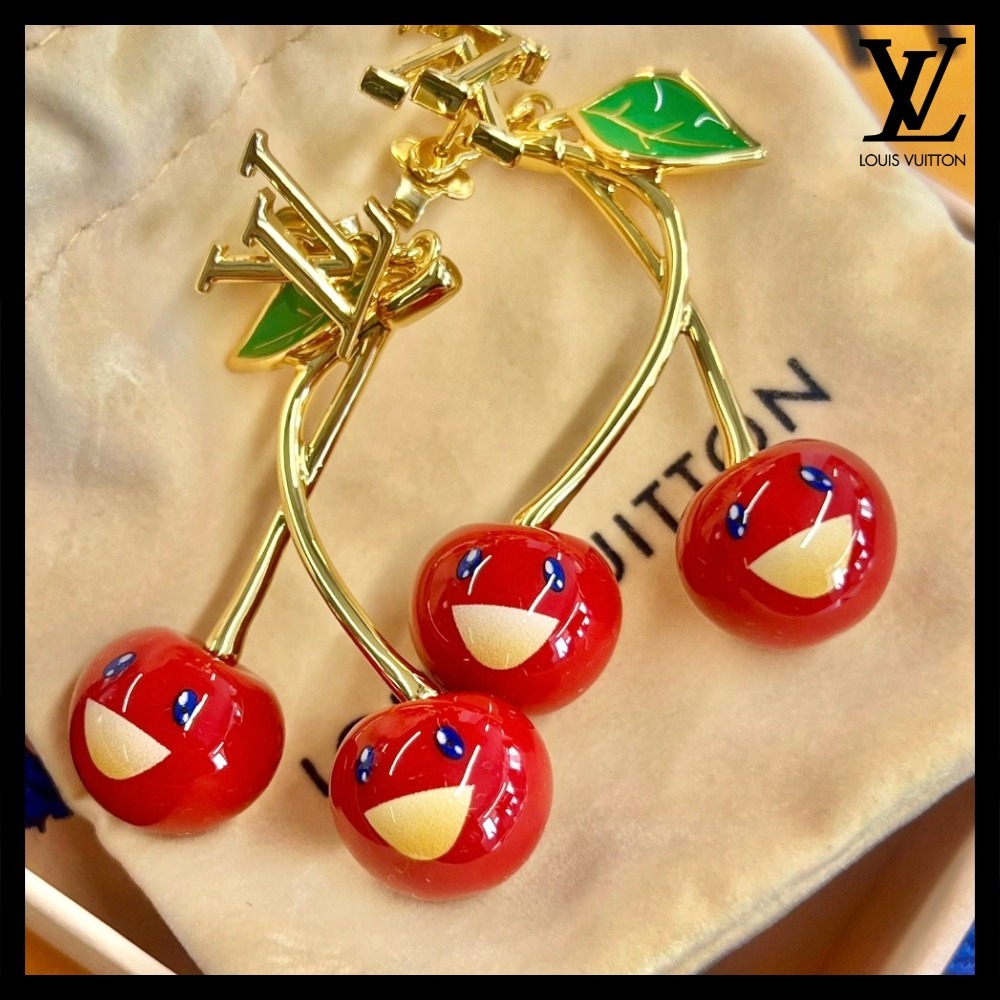 村上隆コラボ☆【Louis Vuitton】LVxTM チェリーイヤリング