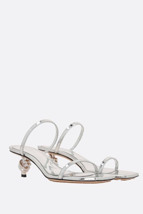 サンダル・ミュール Bottega Veneta Knot Laminated Nappa Sandals
