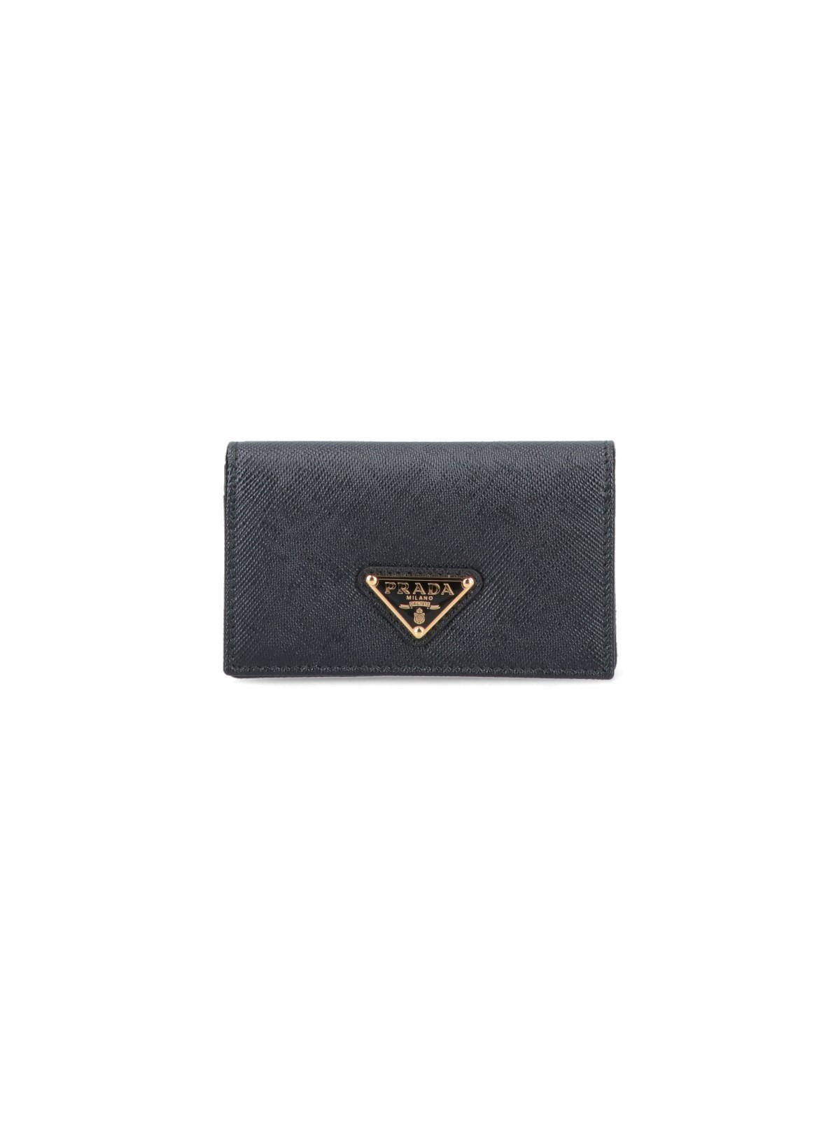 PRADA プラダ レザー カードホルダー 財布 ロゴ 関税送料無料