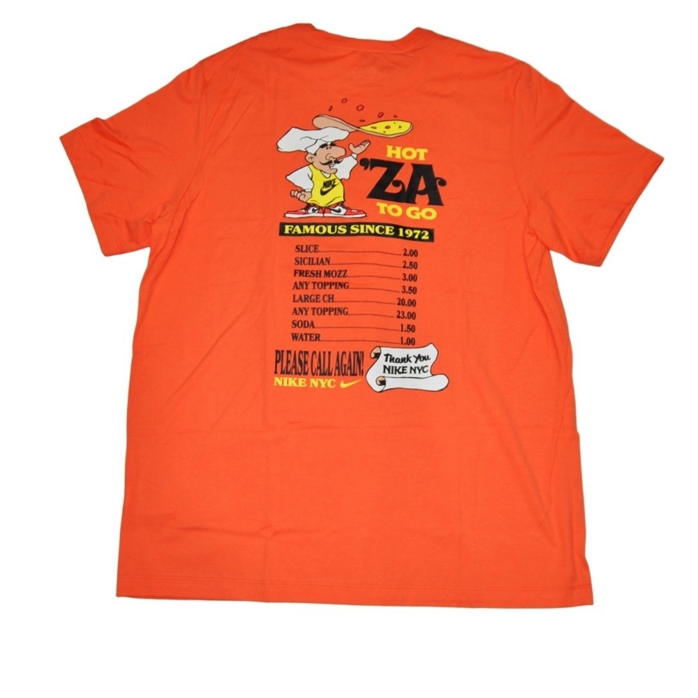 NIKE / HOT ZA TO GO T-SHIRT NYC LIMITED ORANGE M〜XL