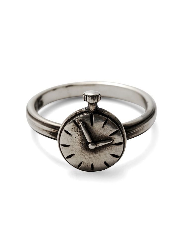 【WERKSTATT MUNCHEN】SILVER RING SYMBOL CLOCK