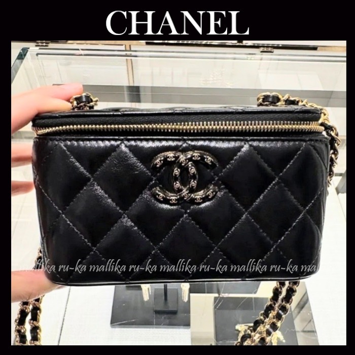 限定ロゴが可愛い♡25A【CHANEL】バニティケース バッグ