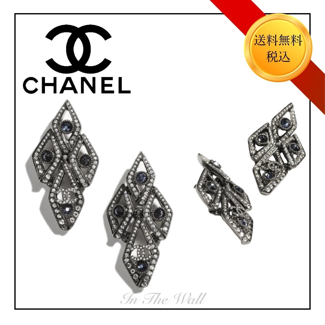 25A★キラめくお洒落さ【CHANEL】ペンダントピアス ダイヤモンド