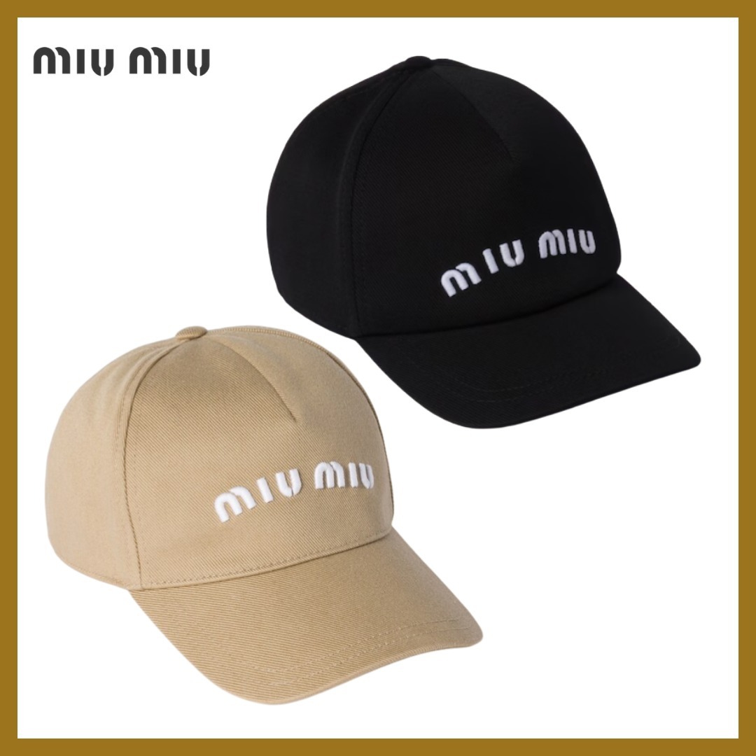 クールさとフェミニンさ◎*MIUMIU*ドリル ベースボールキャップ