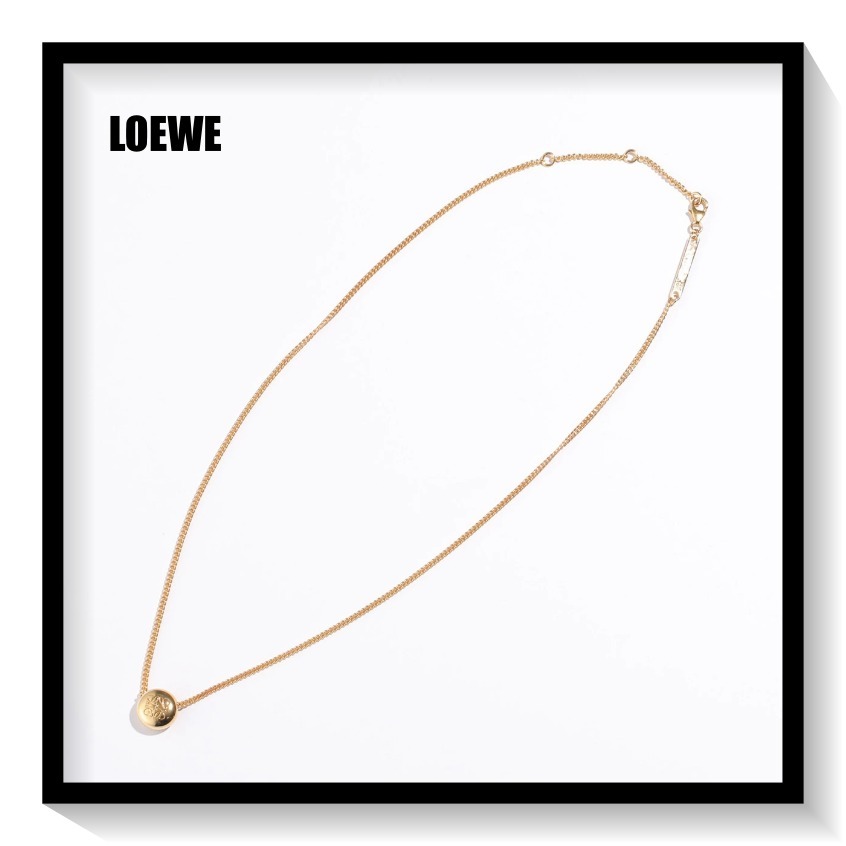 ★LOEWE★ ペブル ロゴネックレス アナグラム ♪ゴールド♪