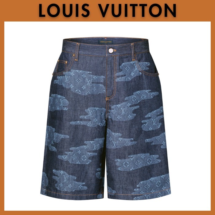 雲モチーフが映える☆Louis Vuitton☆モノグラムショートパンツ