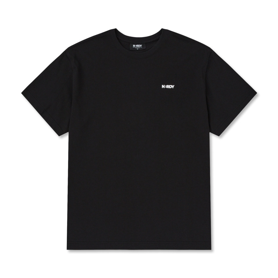 NERDY フットプリント Tシャツ ブラック