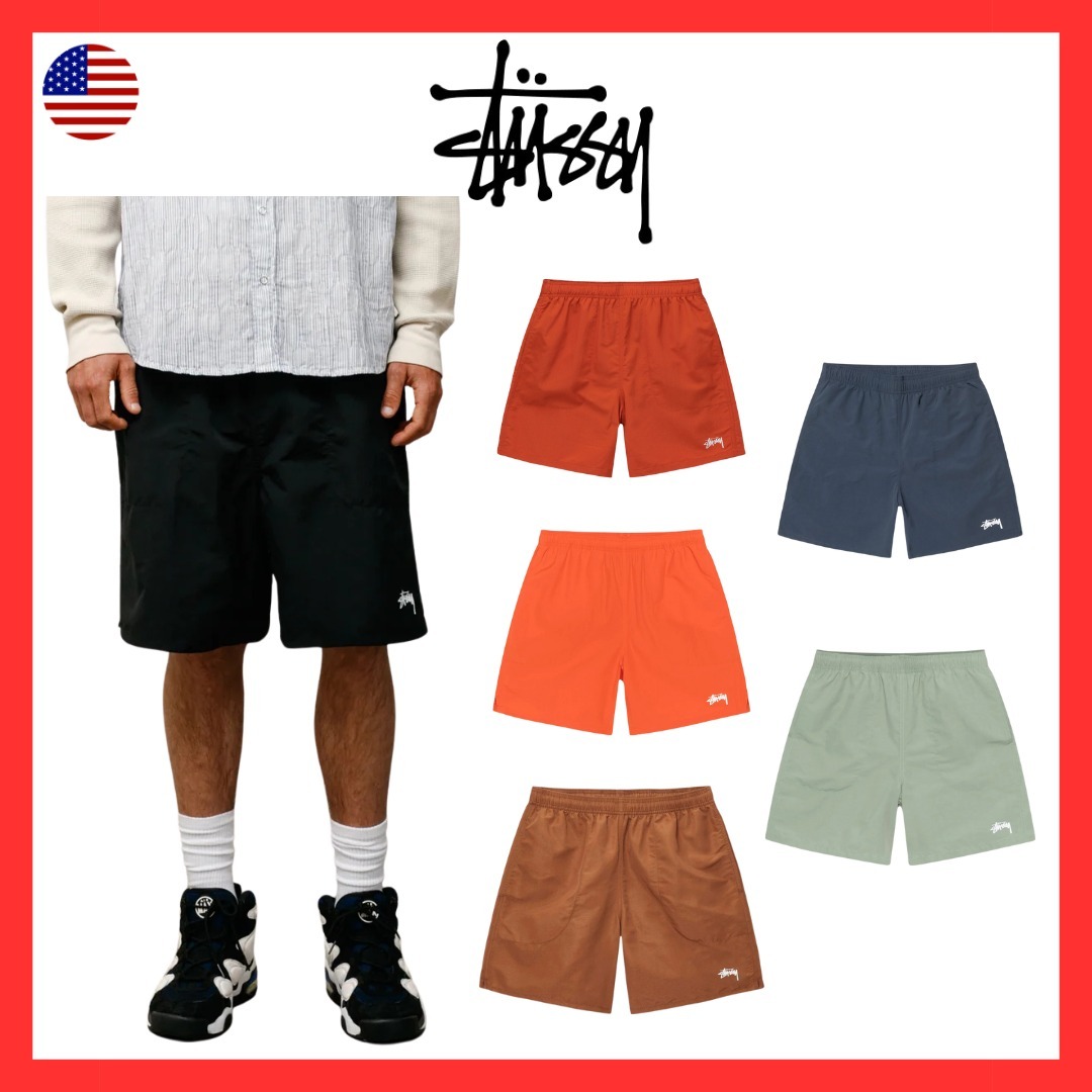 【STUSSY】WATER SHORT STOCK ロゴ ショート パンツ