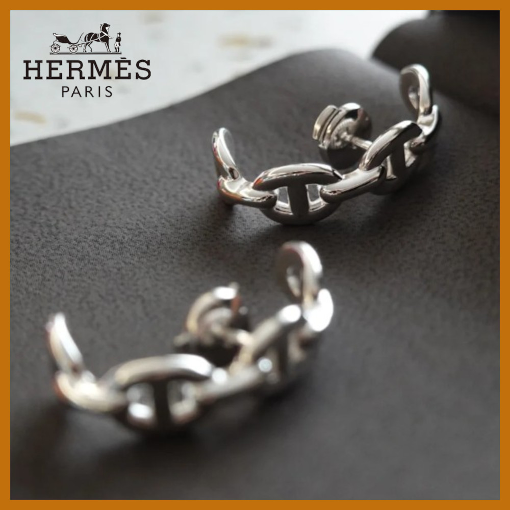 【可愛い♡】HERMES シェーヌダンクル アンシェーヌ ピアス
