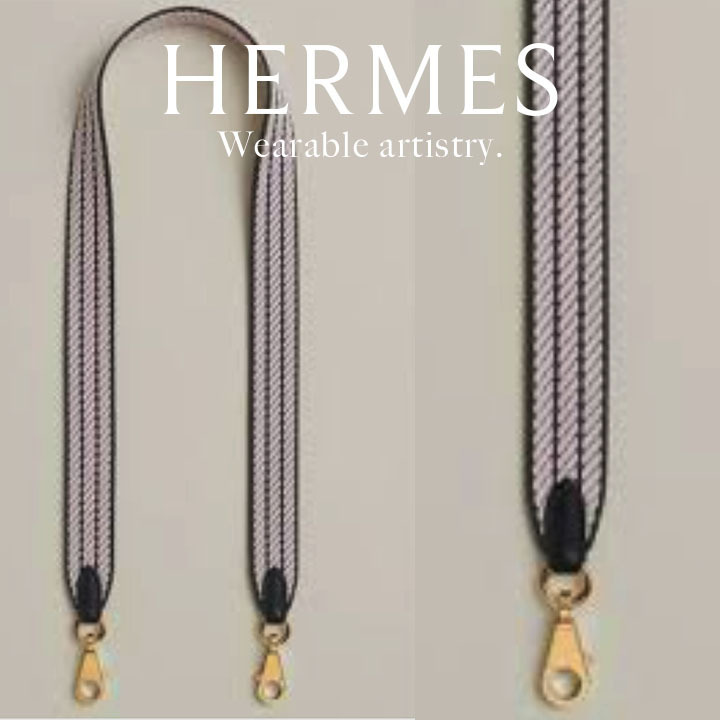 *存在感で魅せる逸品*【HERMES】バンドリエール 25mmストラップ