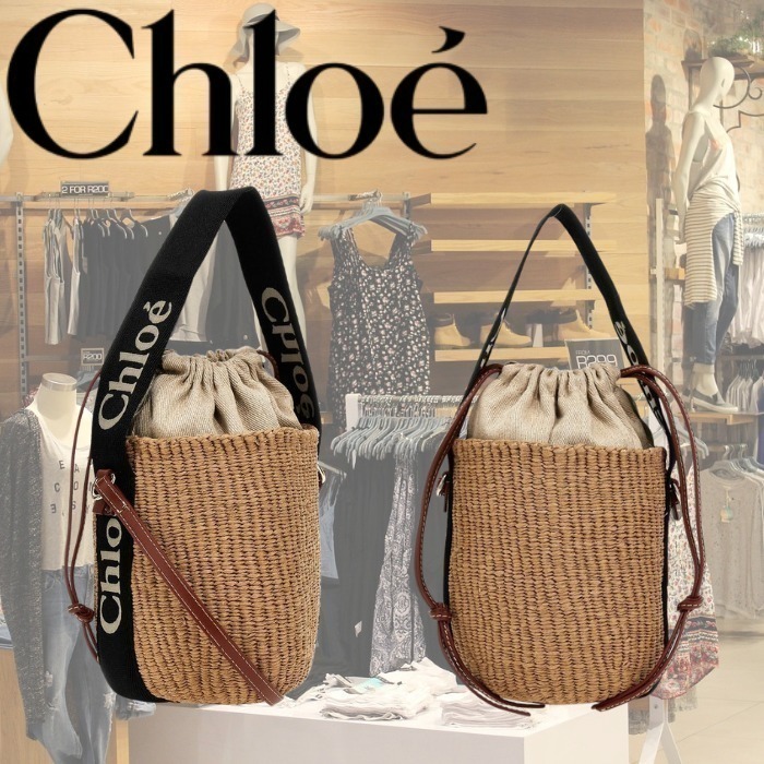 Chloe WOODY スモール バスケット バッグ 関税込 CHC23AS381L18