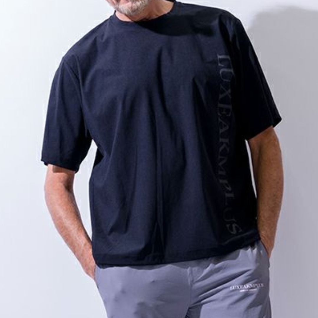 注目■AKM■大人気 S/S BIG CREW T-SH -BLACK 国内発送 すぐ届く