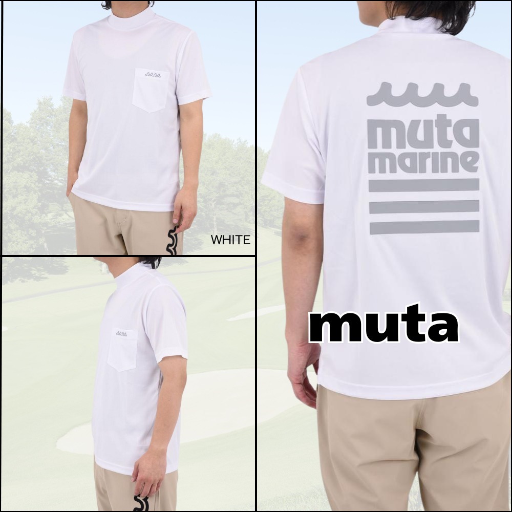 【muta】ムータ Tシャツ カノコ ロゴ 半袖 ホワイト