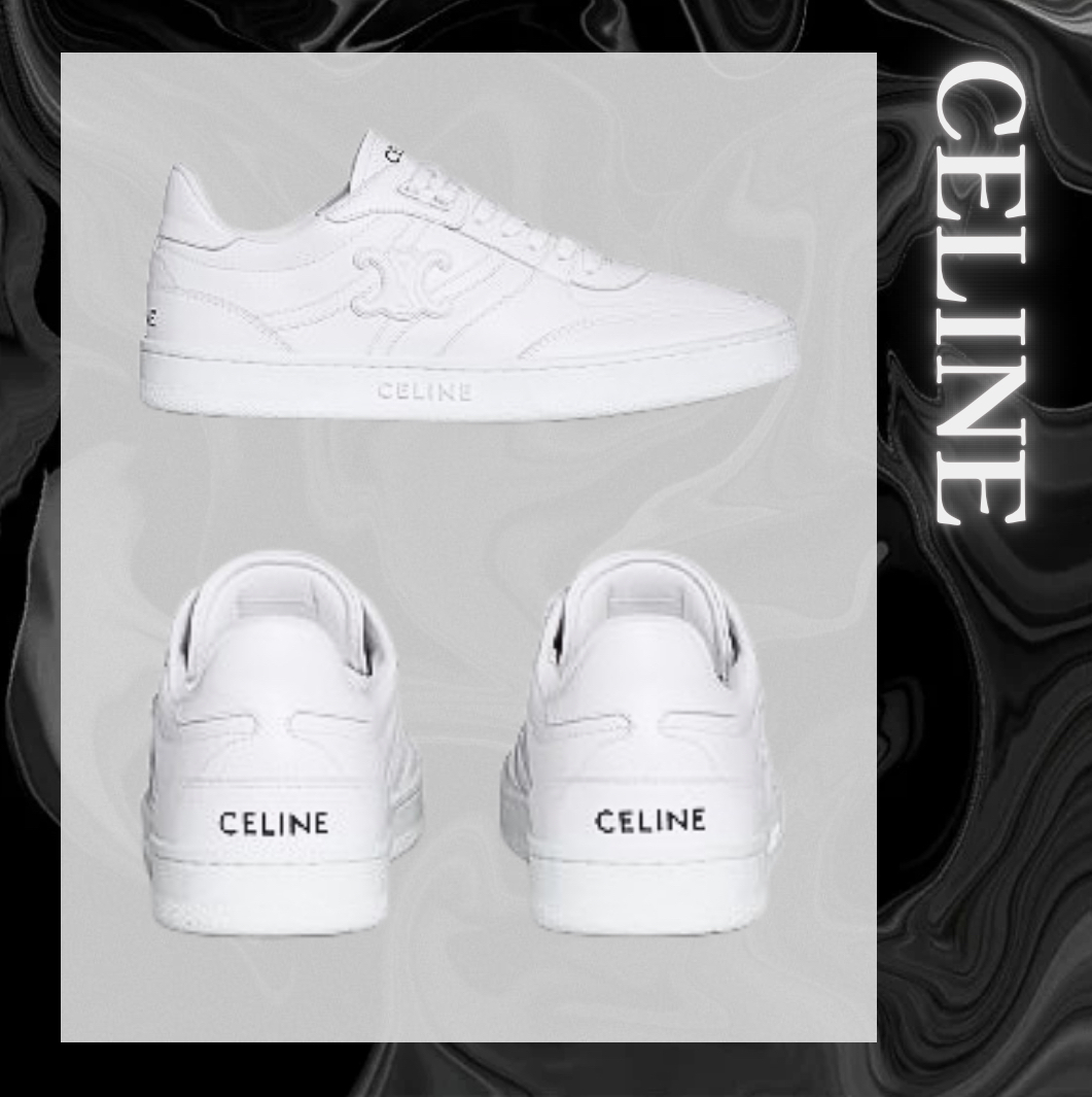 CELINE CT-11 ロゴ ロースニーカー ホワイト