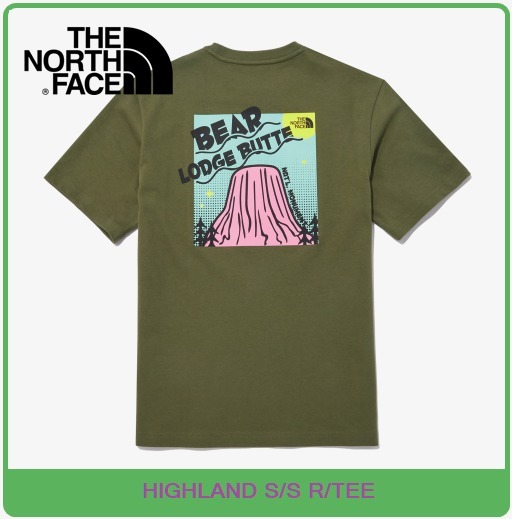 【THE NOTRH FACE】 HIGHLAND S/S R/TEE‐LIGHT_KHAKI